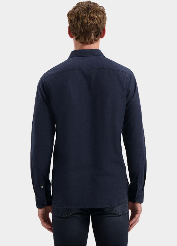 Dstrezzed Casual hemd lange mouw Blauw DS_Olav Shirt 303762-AW25/649