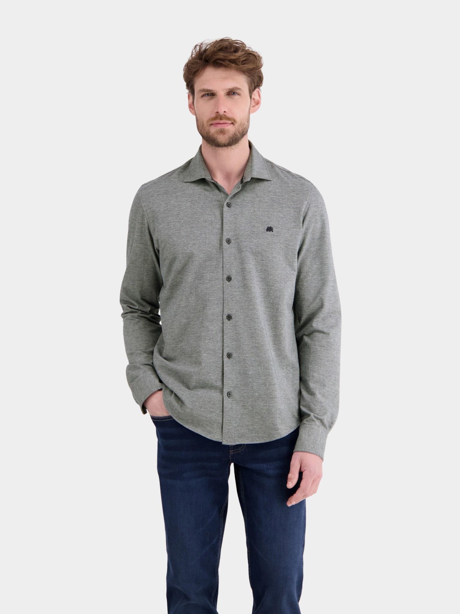 Lerros Casual hemd lange mouw Blauw  2591369/485