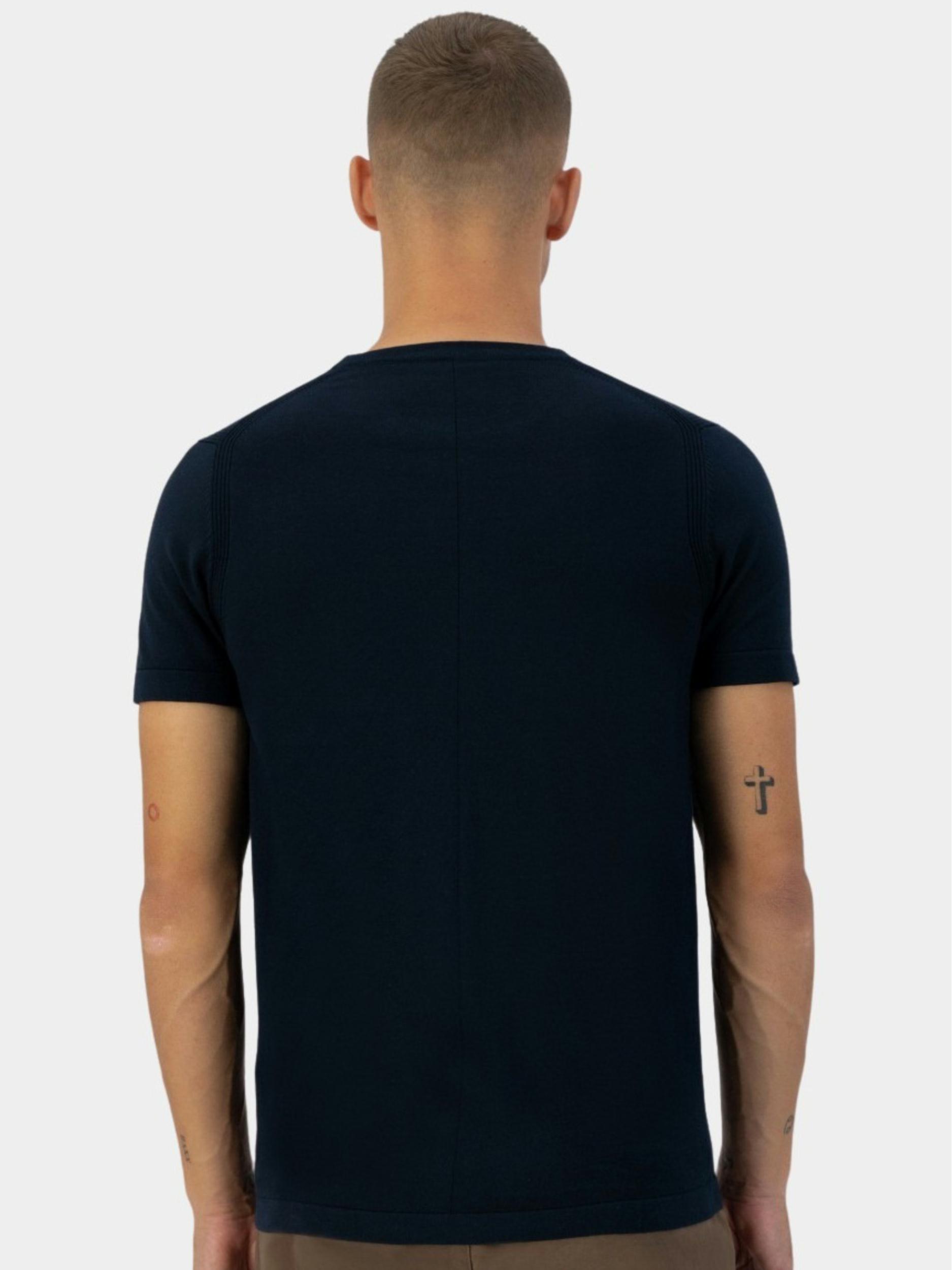 Dstrezzed T-shirt korte mouw Blauw Crew s/s Cotton Knit 420024/649