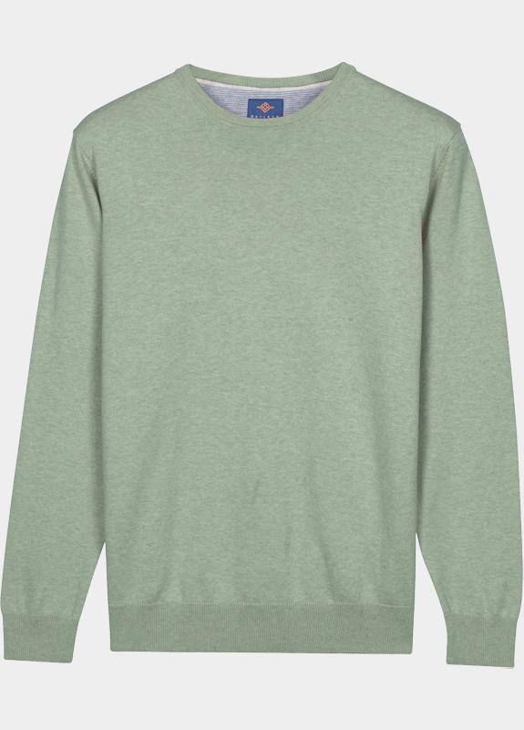 Bos Pullover Groen Cotton regular fit groen 618200CCT/725