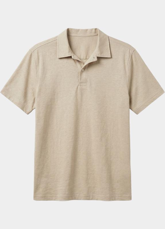 BOSS Black Polo korte mouw Beige H-Press 235 10271433 01 50559147/286