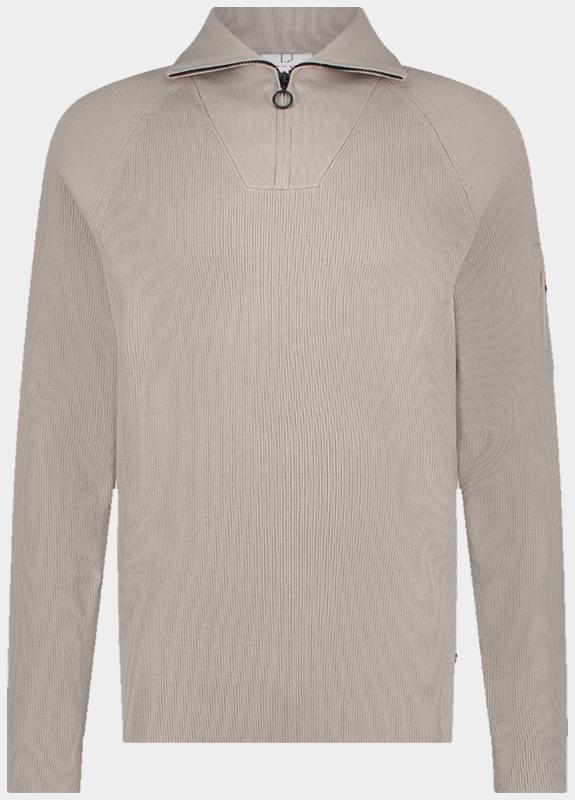 Born With Appetite Half Zip Grijs Tias Halfzip Pullover BWA25305TI49/186 feather grey
