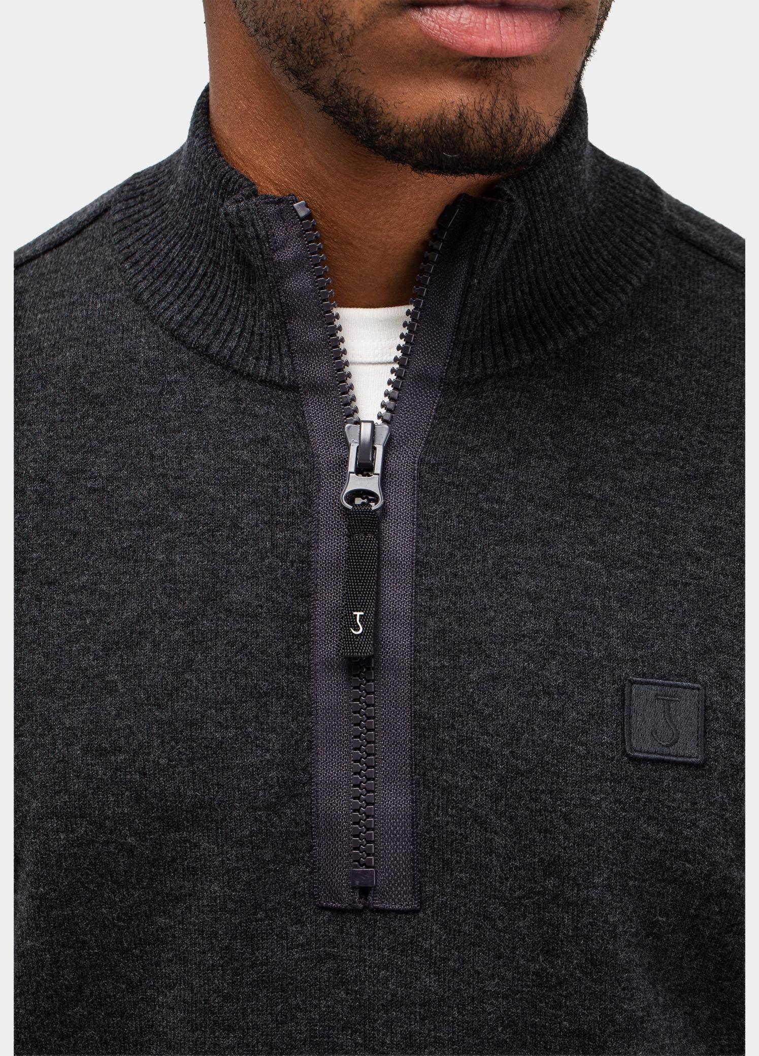 Butcher of Blue Half Zip Grijs Clifden M2626100/913