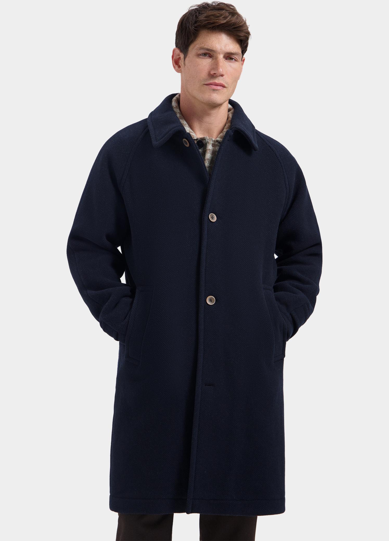 Dstrezzed Wollen Jas Blauw Isaac Coat 101708/649