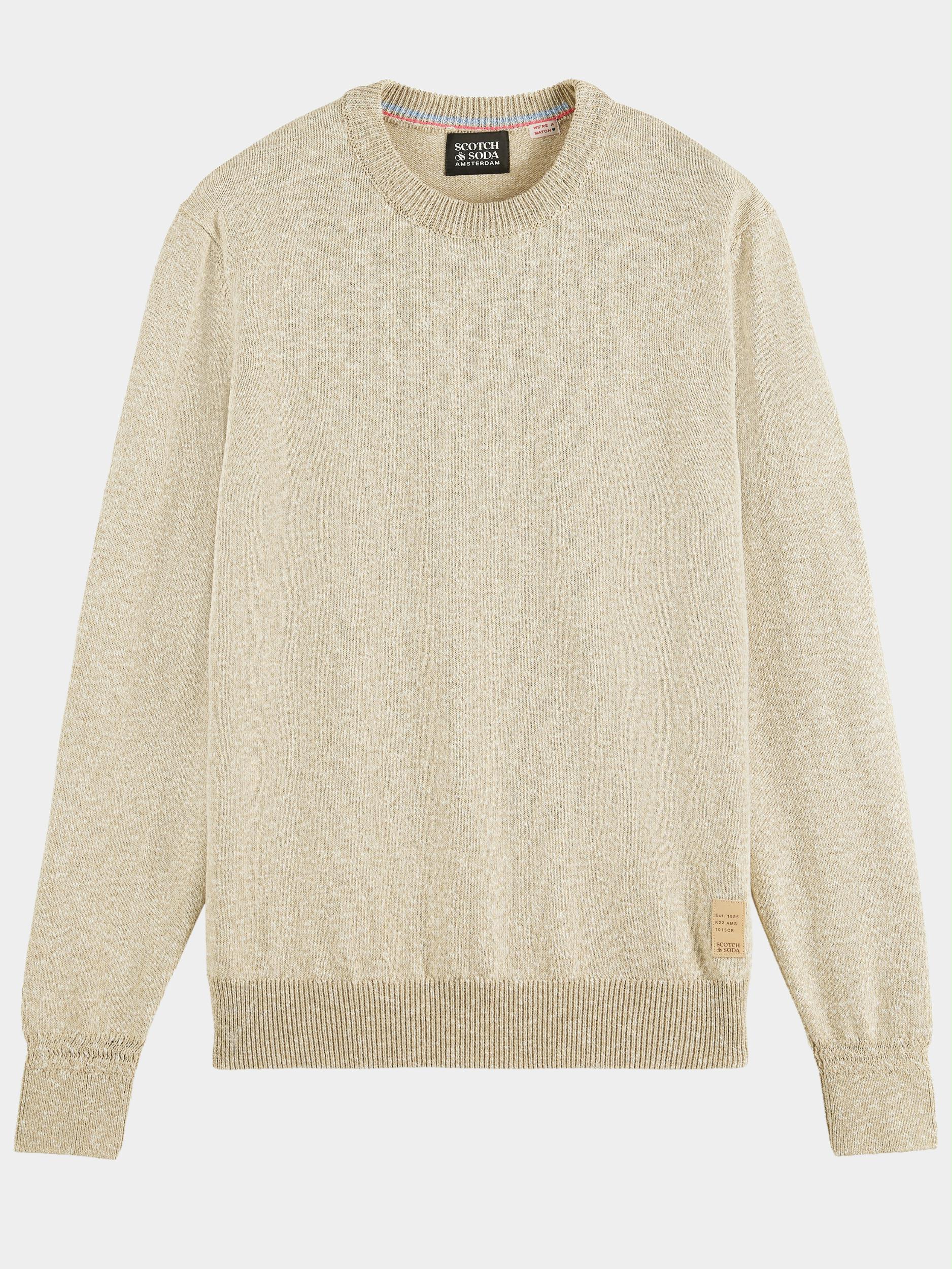 Scotch Soda Pullover Beige Melange crewneck pullover 170014 0610