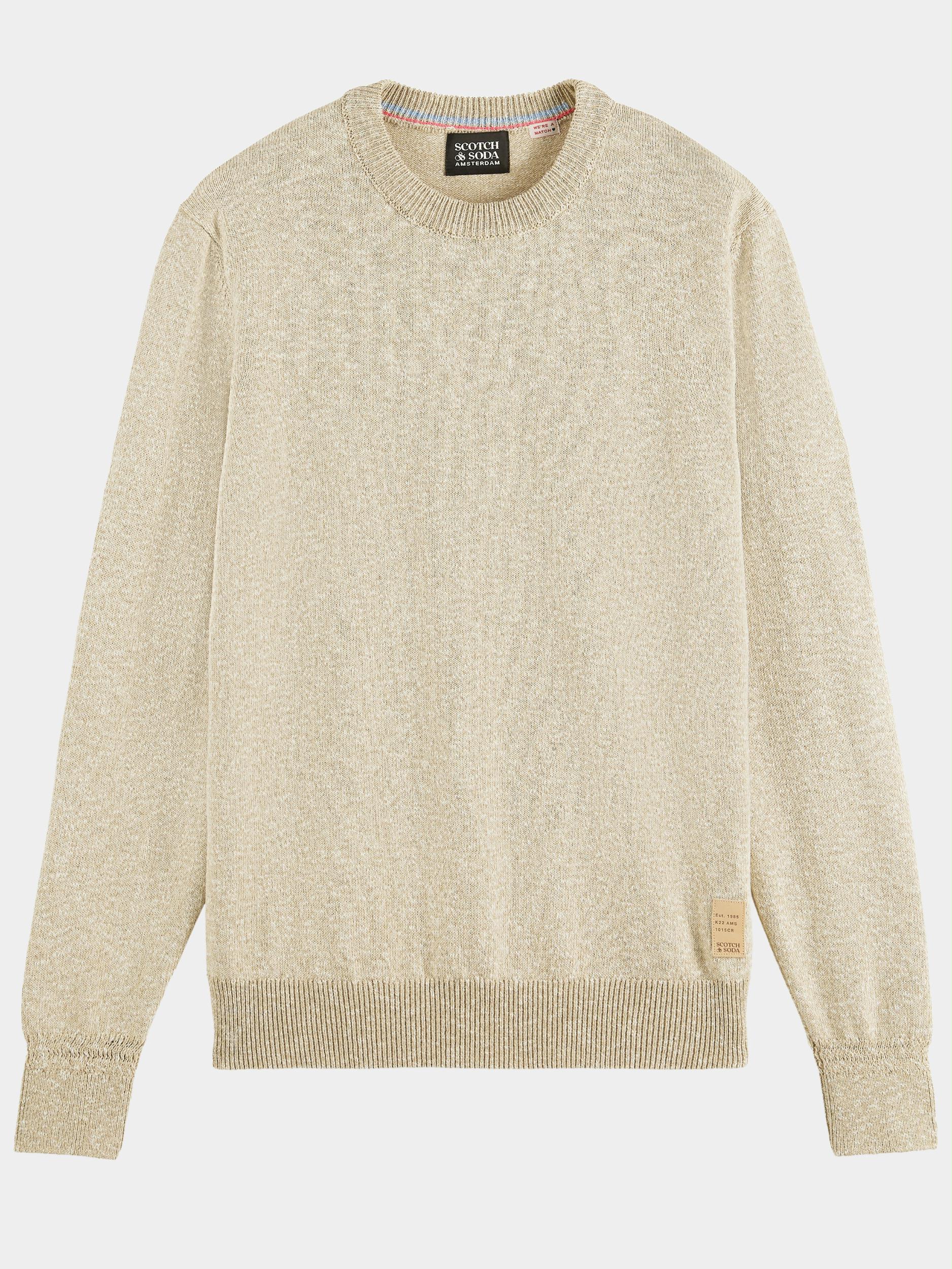 Scotch & Soda Pullover Beige Melange crewneck pullover 170014/0610