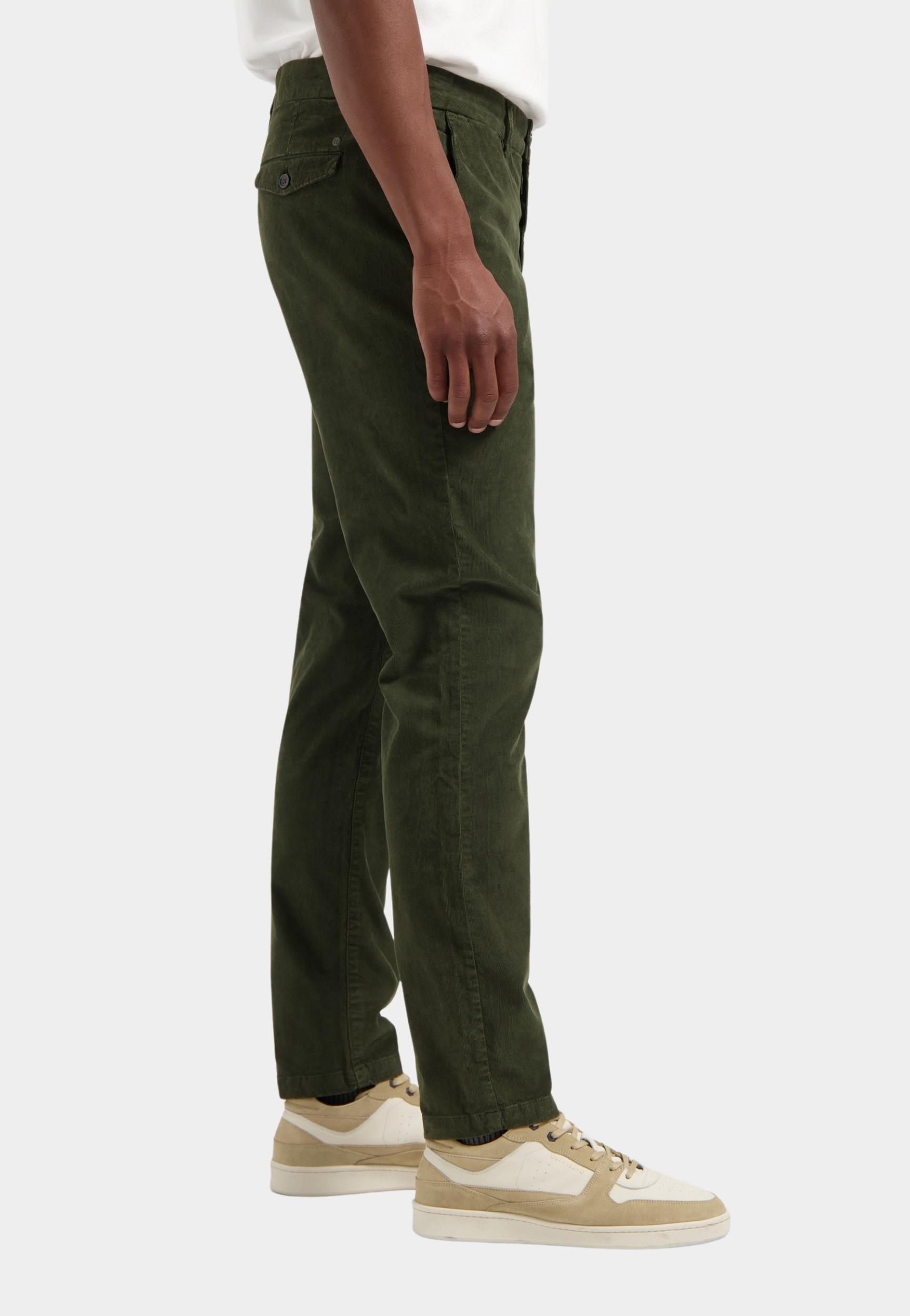Dstrezzed Katoenen Broek Groen Lancaster Ribcord Chino 501852/557