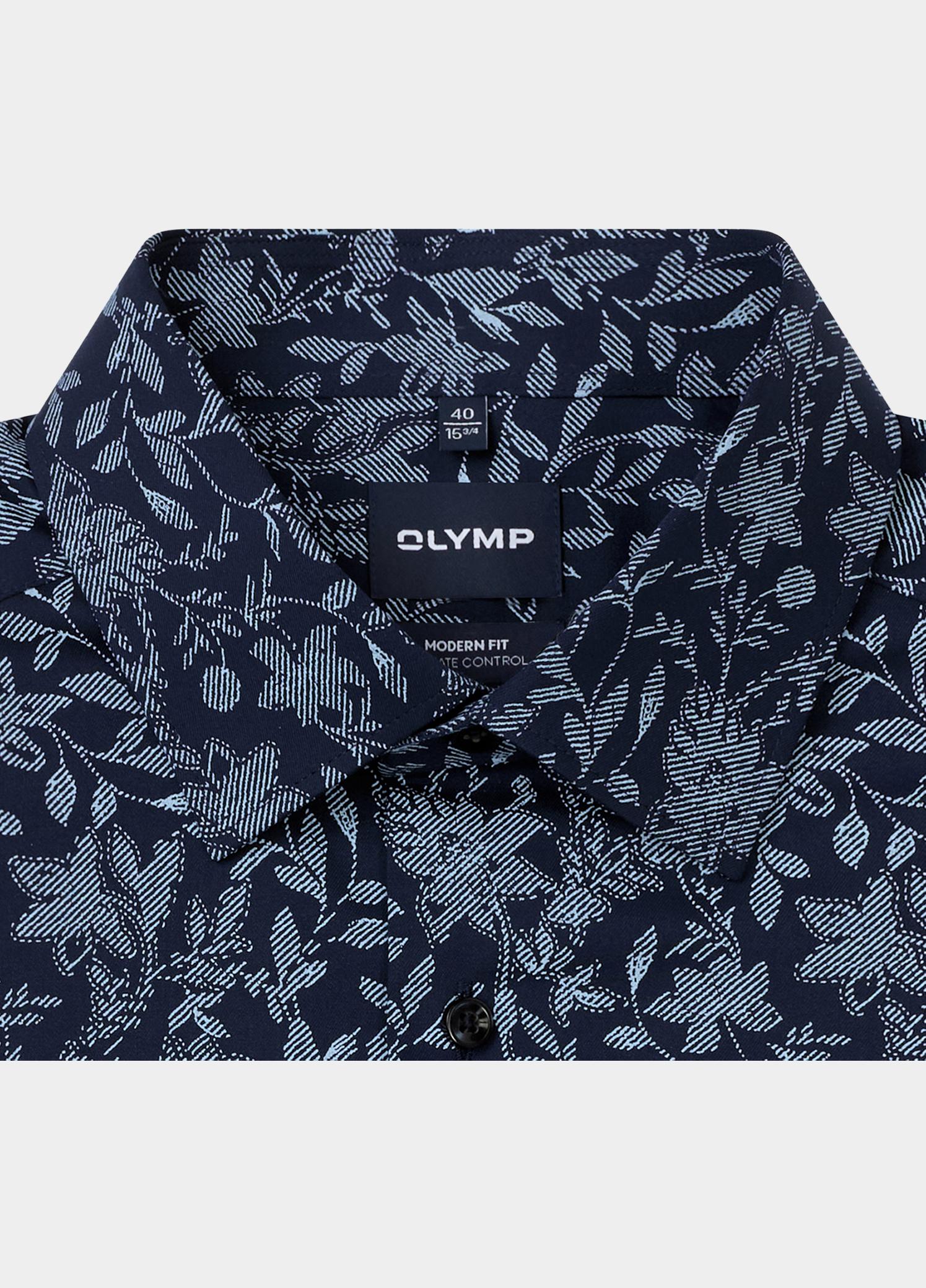 Olymp Zakelijk overhemd heren Blauw Luxor CC mf D.2163 o.T. 139224/18