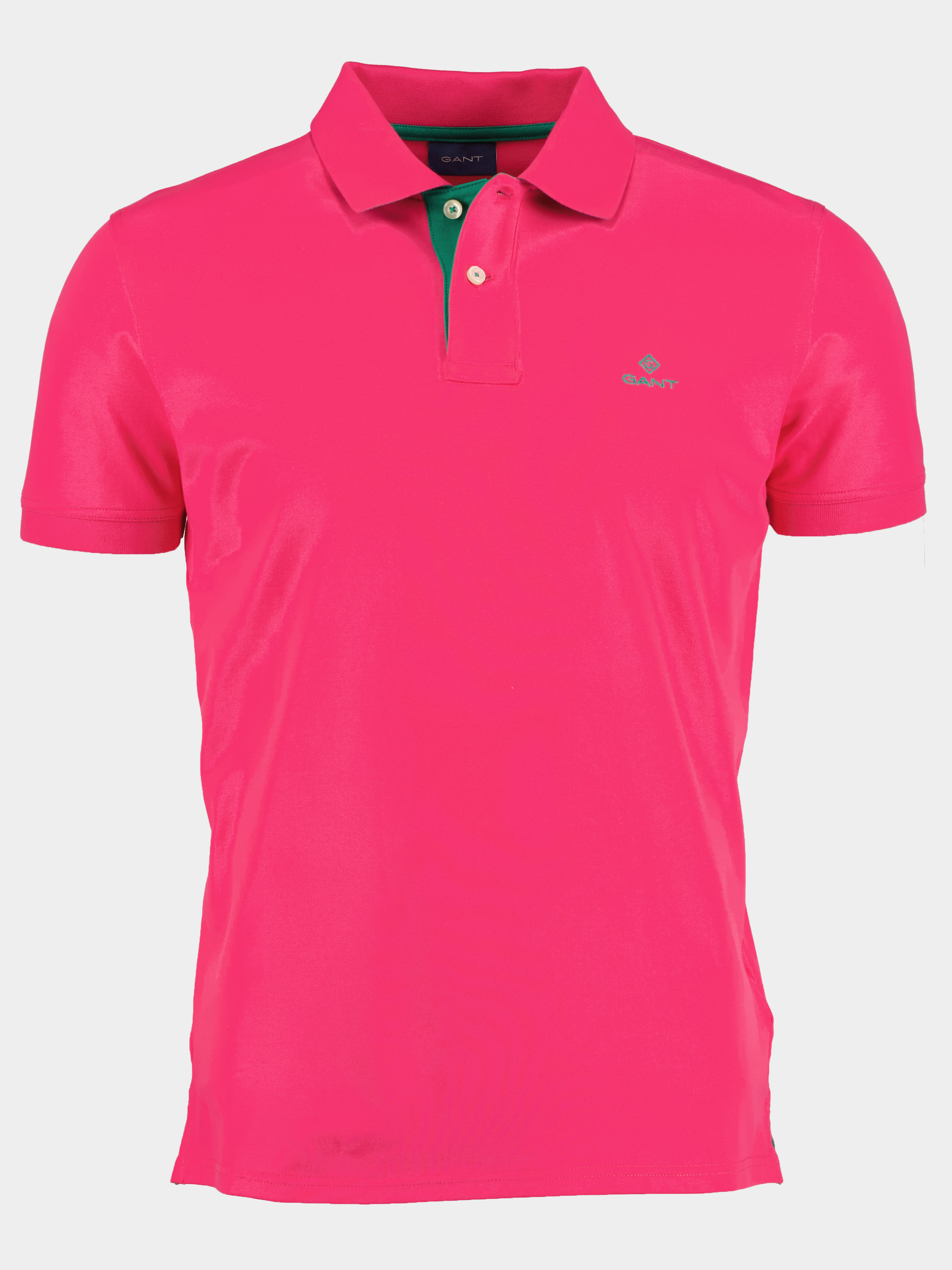 Gant Polo korte mouw Roze Contrast Collar Pique SS Rugge 2052003/675