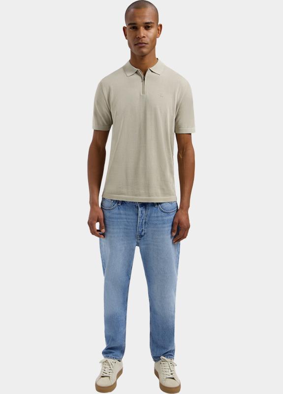 Dstrezzed Polo heren Beige DS_Dorian Zip Polo 420062/251