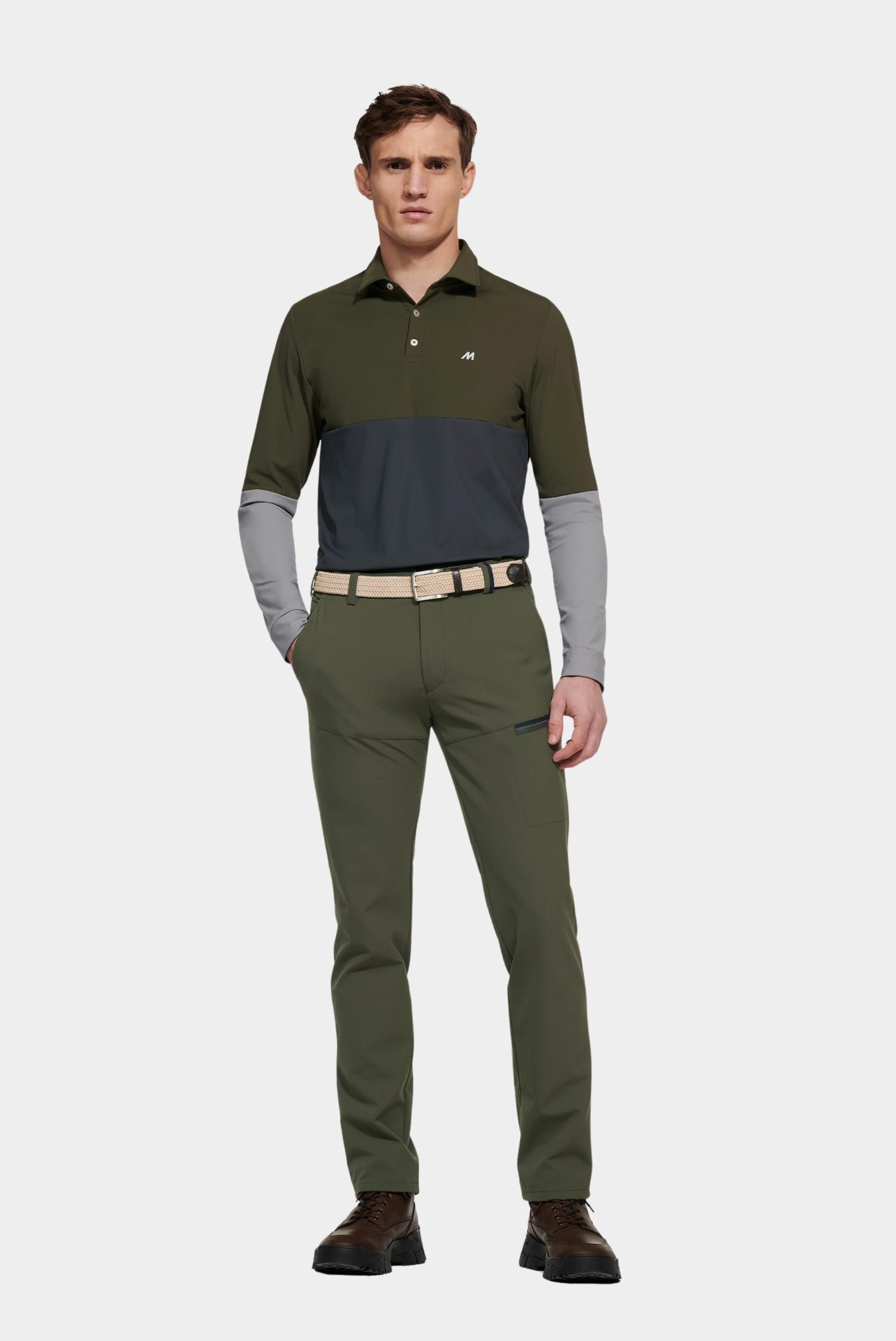 Meyer Polo lange mouw Groen JUSTIN Art.9-9009 9549900900/27
