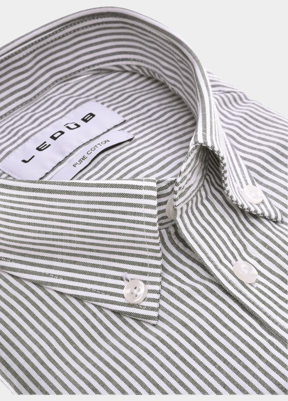 Ledub Business hemd lange mouw Zwart  0702121/290-000-000