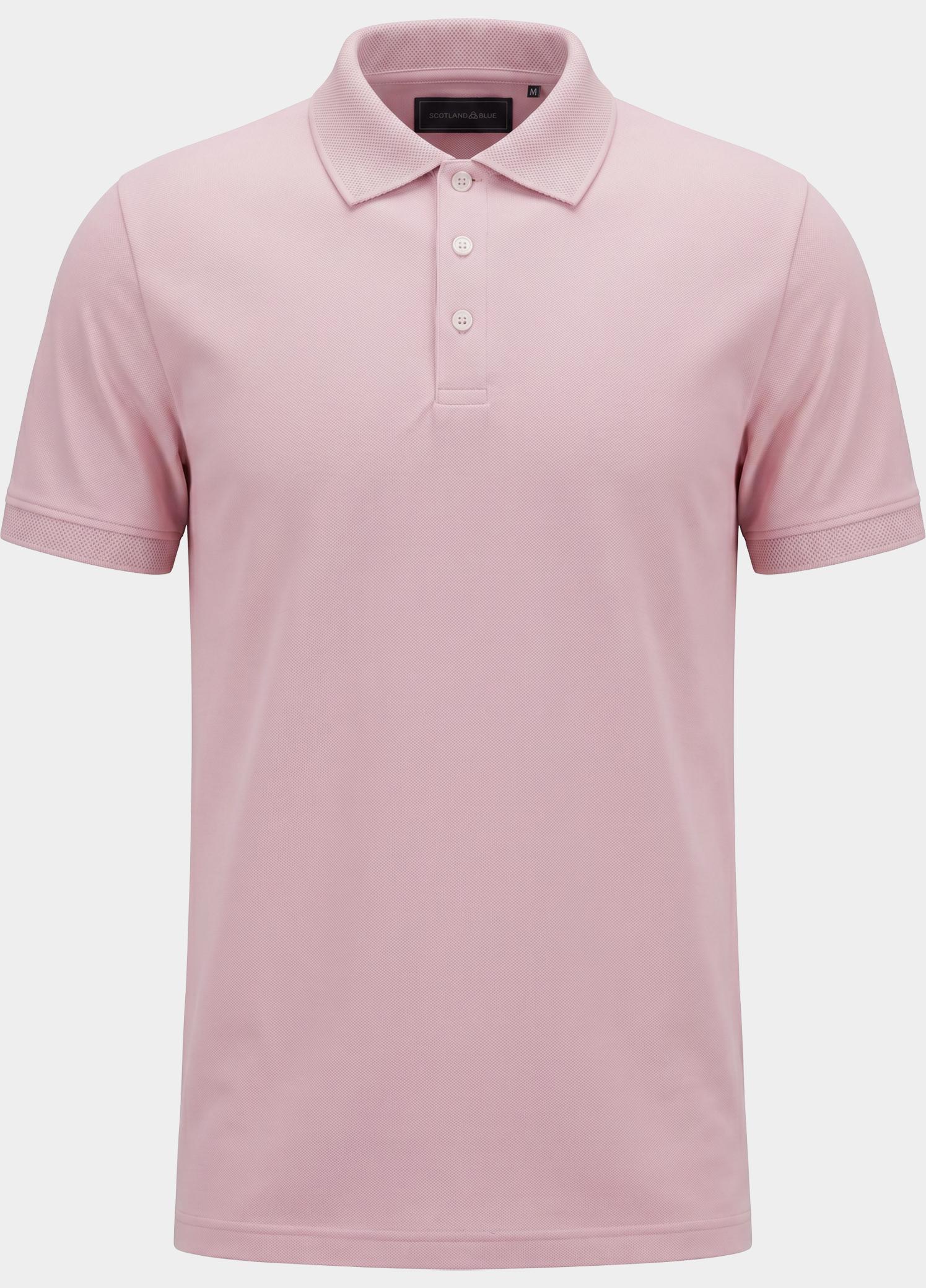 Scotland Blue Polo heren Roze Boris Polo SPE25108BO40SB/738 candy