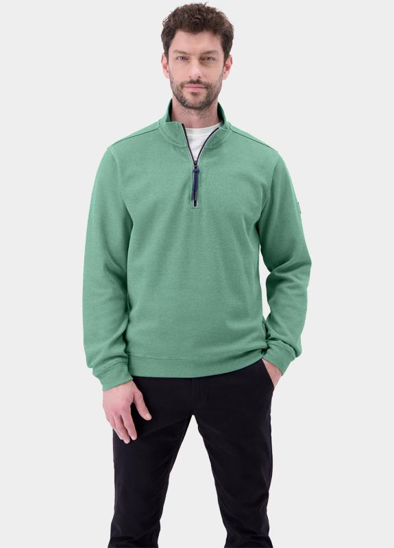 Lerros sweat halfzip Groen  2624402/621