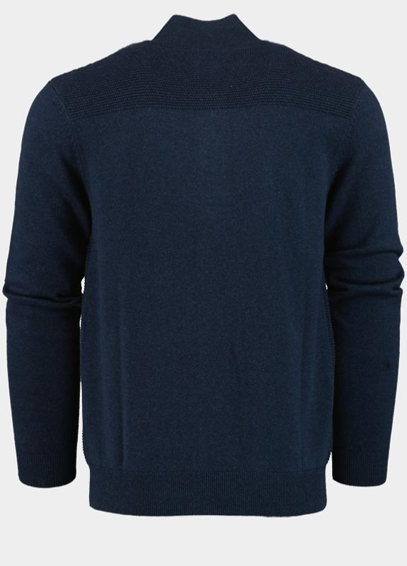 Scotland Blue Vest Blauw Finn Full Zip SPE25305FI29SB/290 navy