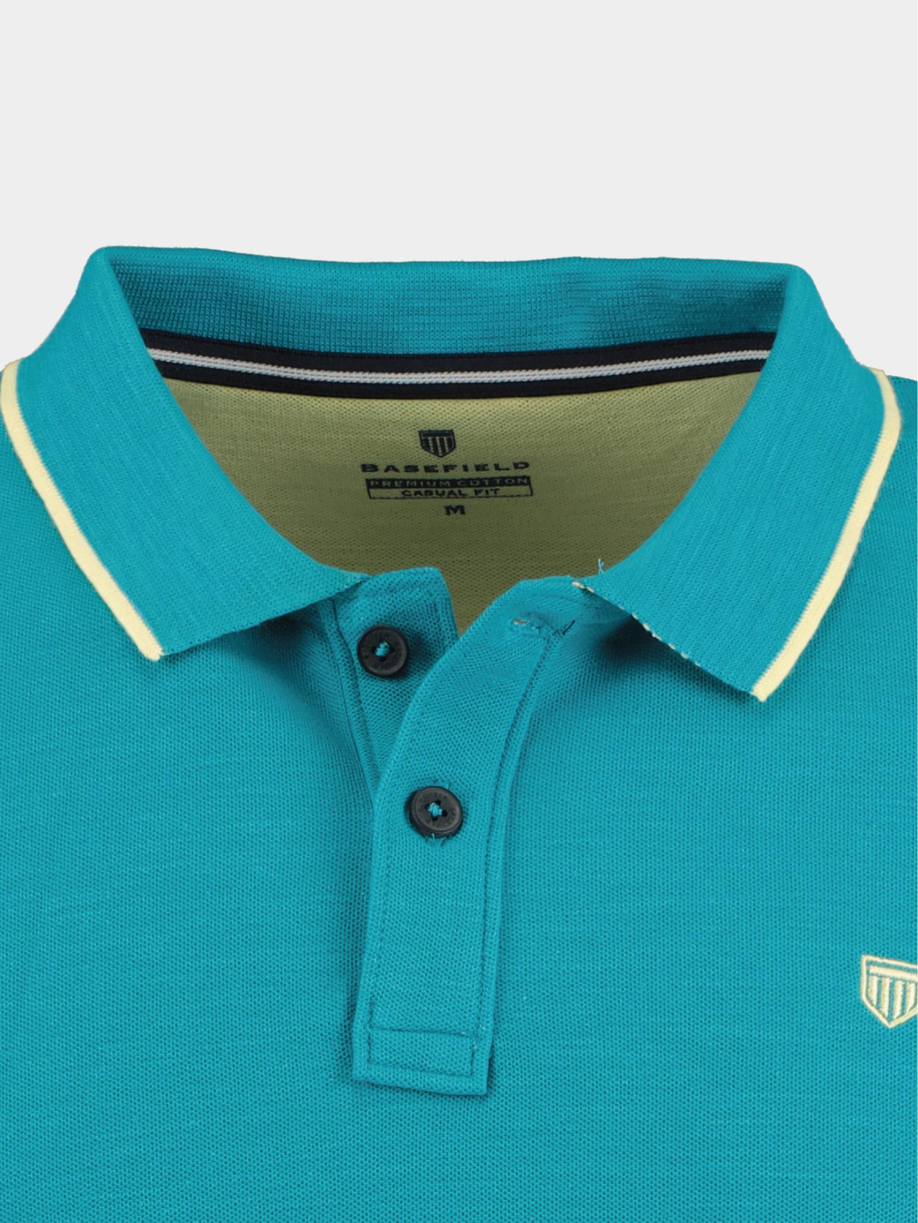 Basefield Polo korte mouw Groen Polo Shirt 1/2 Arm 219017751/506