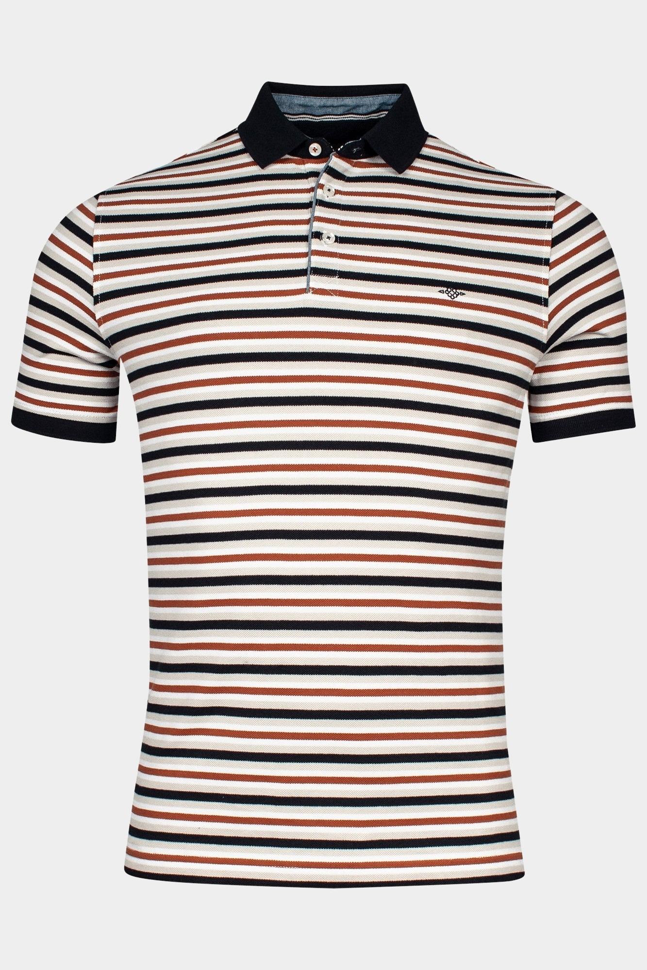 Baileys Polo korte mouw Beige Poloshirt Pique Solic, allove 415296/84
