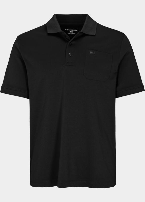Commander flag Polo heren Zwart  214008349/901