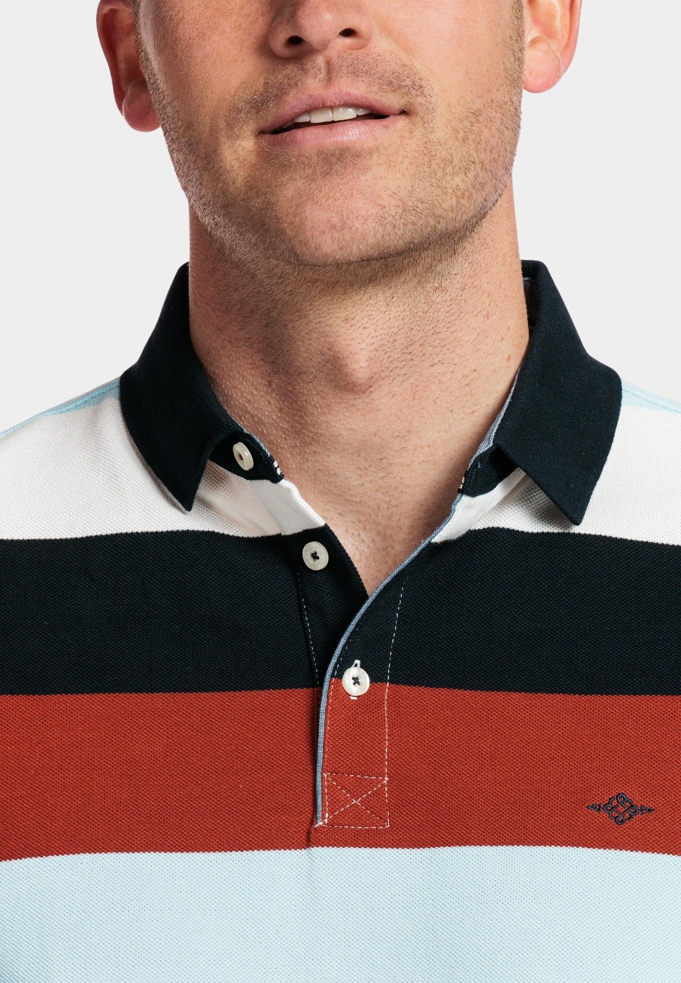 Baileys Polo korte mouw Rood Poloshirt Pique solid, allove 415299/85