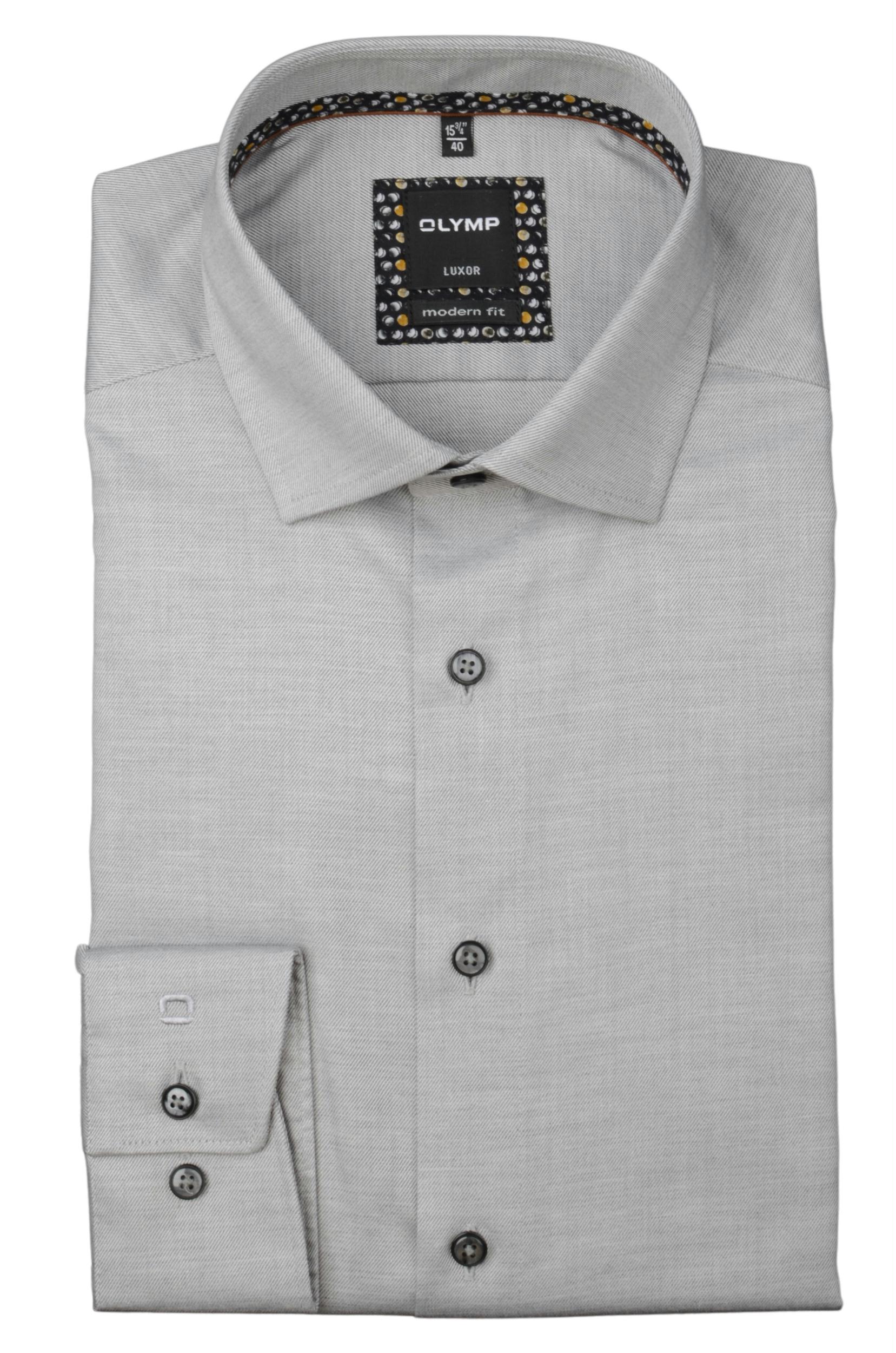 Olymp Business hemd lange mouw Grijs 1306/84 Hemden 130684/63