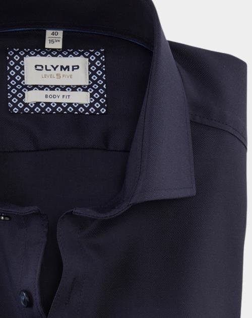 Olymp Business hemd lange mouw Blauw 0730/64 Hemden 073064/14