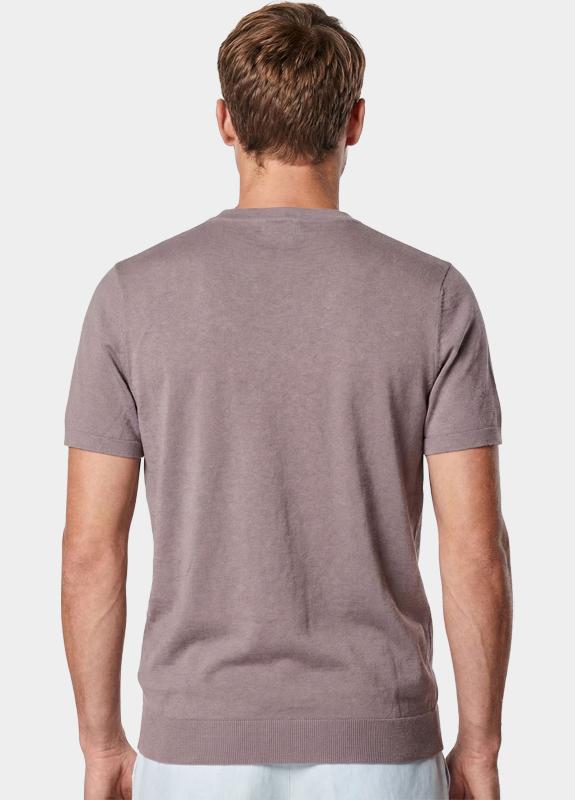 Born With Appetite T-shirt heren Paars Lenny Knitted T-shirt Ss BWA26106LE54/5005