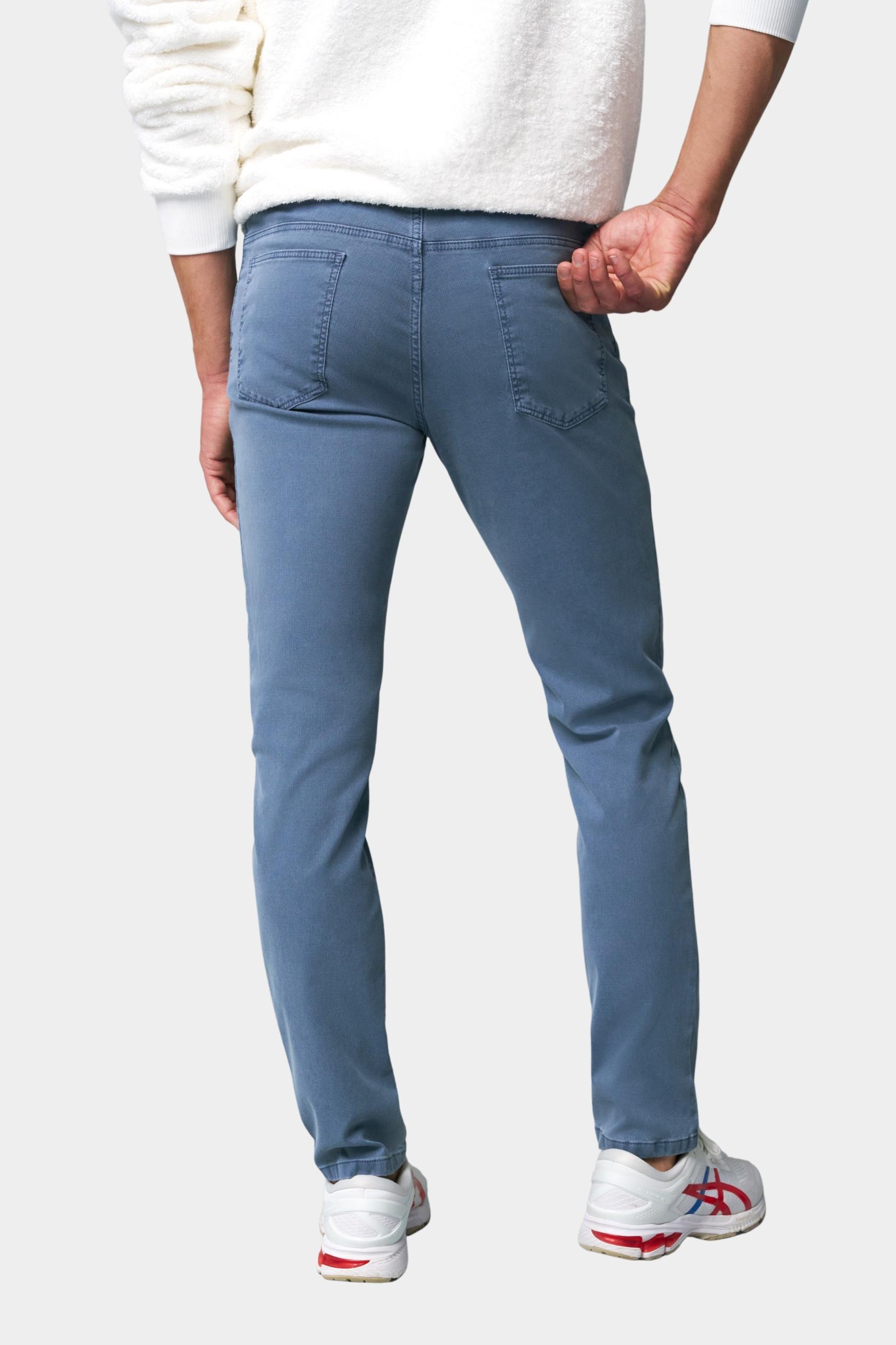Meyer Katoenen Broek Blauw SLIM Art.9-6186 3619618600/16