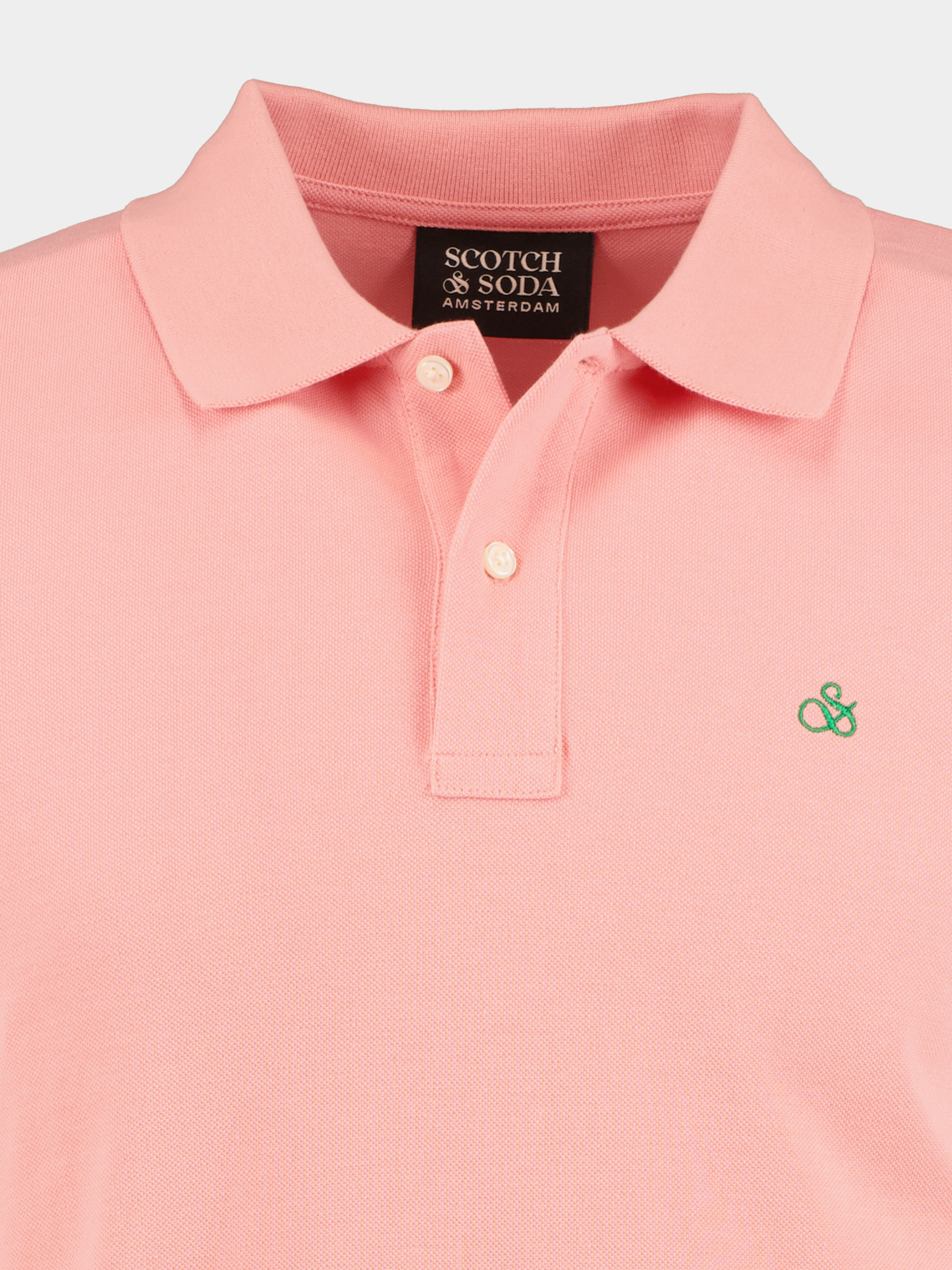 Scotch & Soda Polo korte mouw Roze Classic organic pique polo 171716/1197