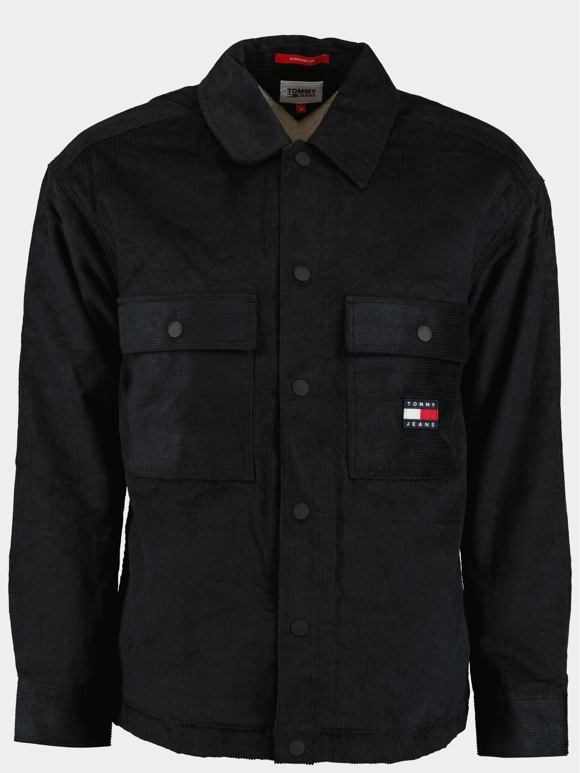 Tommy Jeans Casual hemd lange mouw Zwart TJM Sherpa Lined Cord Overschi DM0DM17239/BDS