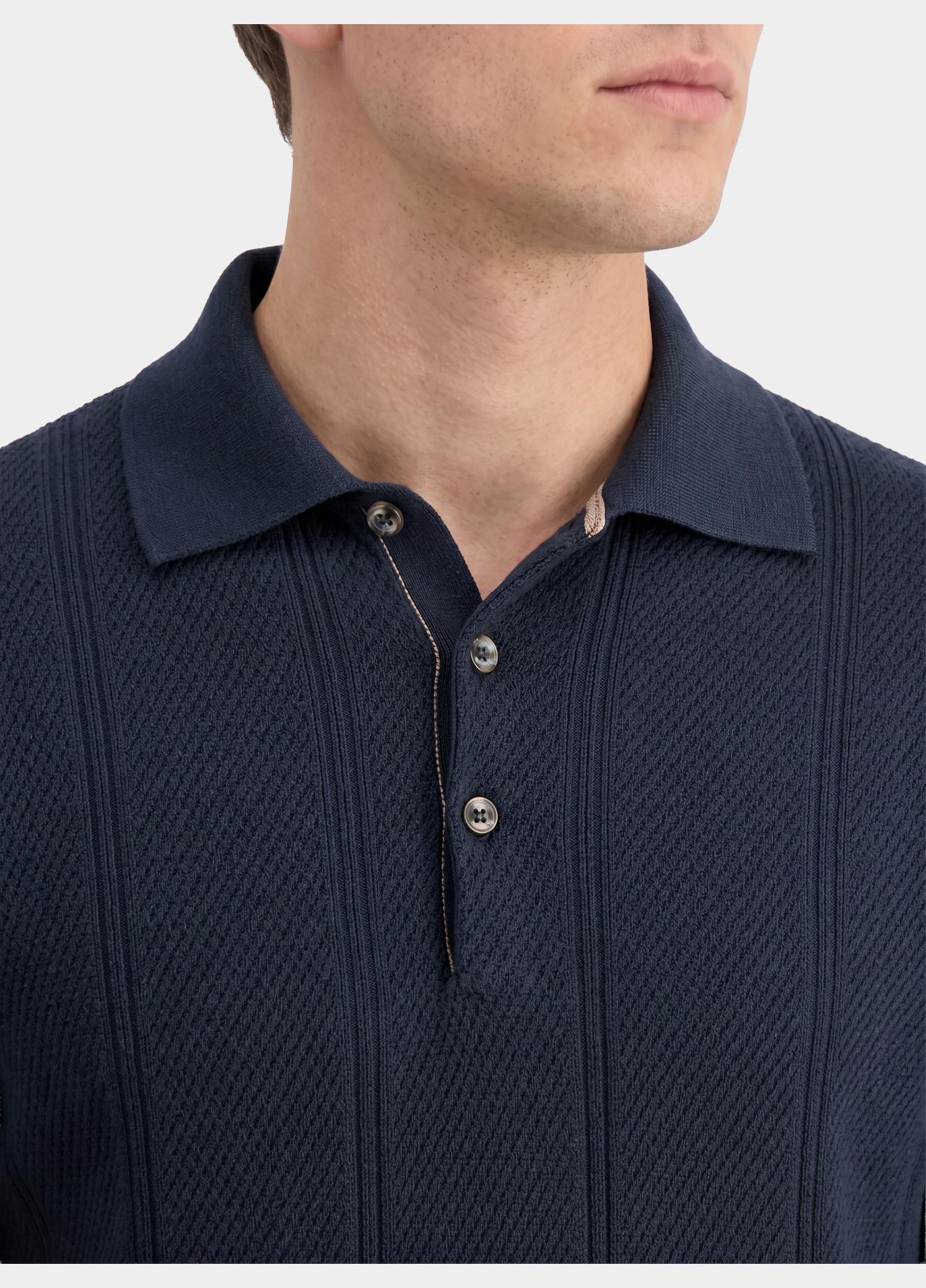 Lerros Polo lange mouwen heren Blauw  2685230/485