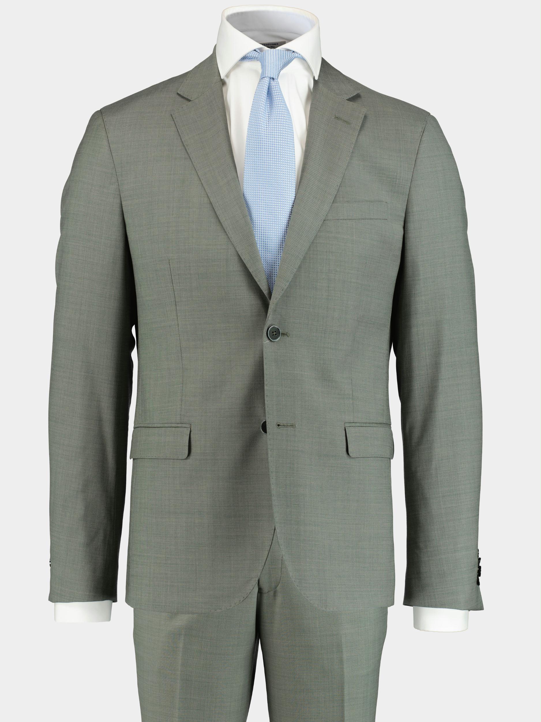 Bos Bright Blue Kostuum Groen Toulon Suit Drop 8 221028TO12SB/368 Olive