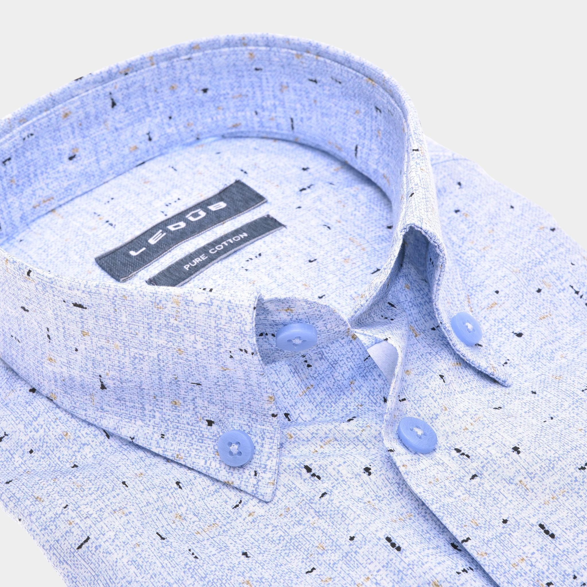 Ledub Business hemd lange mouw Blauw LE24207 MFN 5 0142440/130-000-000