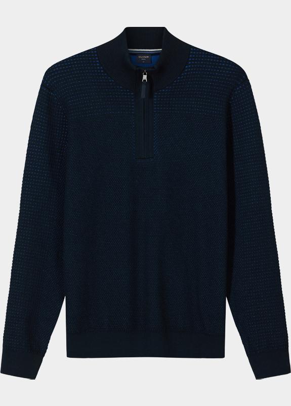 Olymp half zip sweater heren Blauw  532785/18