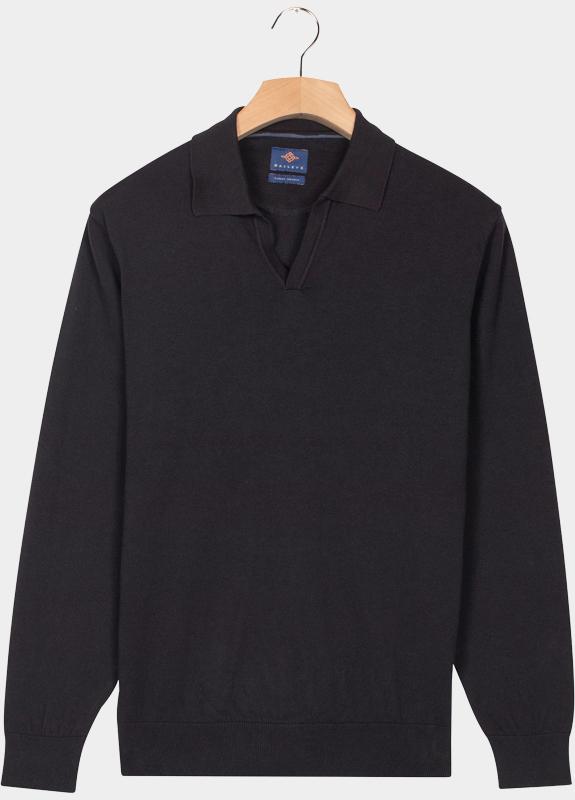 Baileys Pullover Blauw Pullover Polo Collar V 12gg s 528340/60