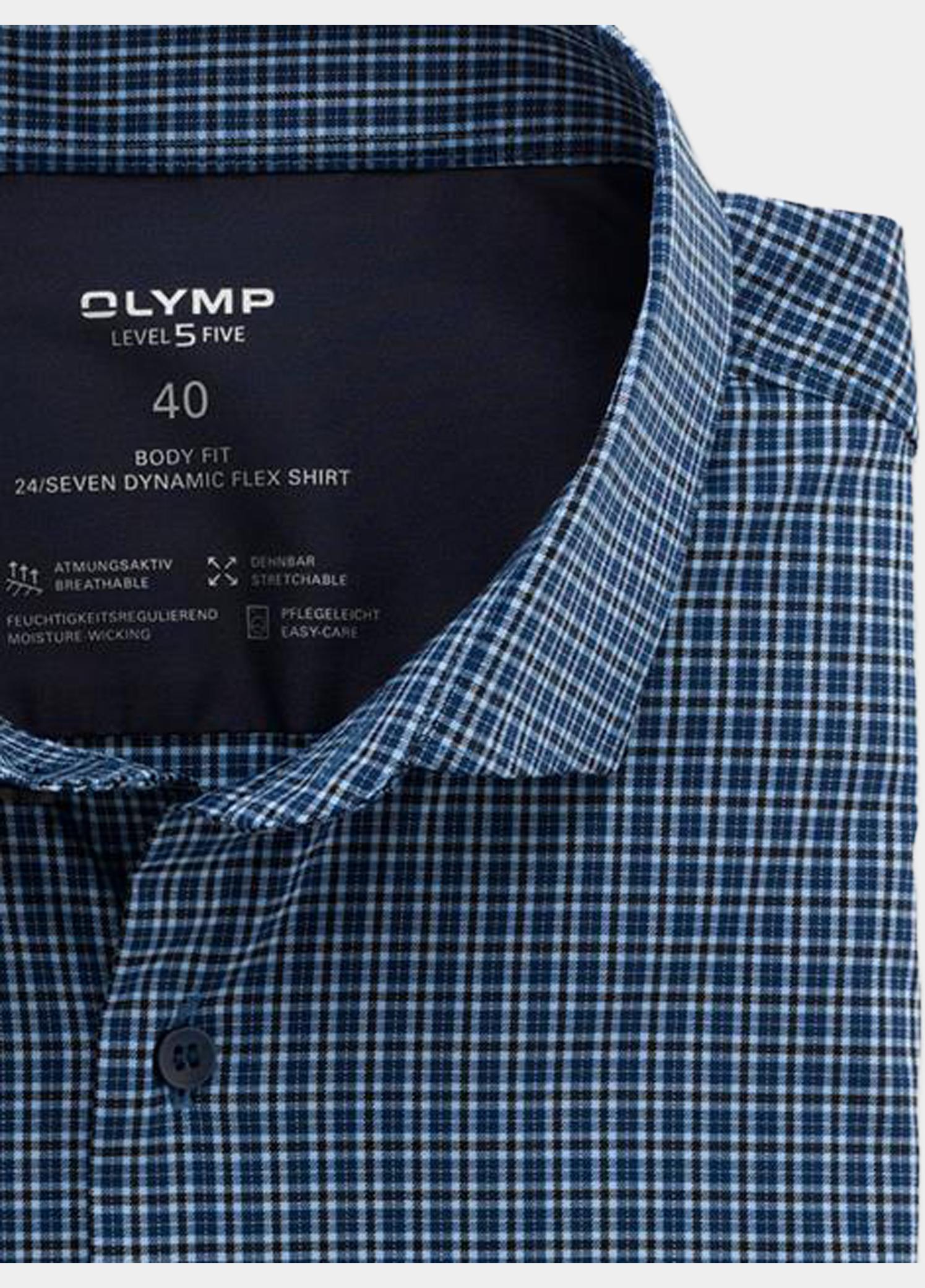 Olymp Zakelijk overhemd heren Blauw OLYMP Level Five 24/Seven 205224/18