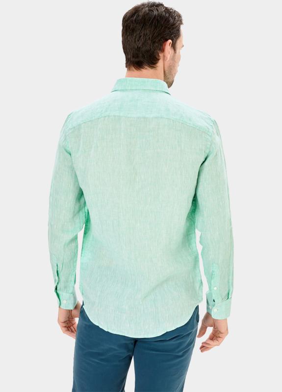 Blue Coast Overhemd heren Groen 100% linnen, regular fit 118L/0045 verde