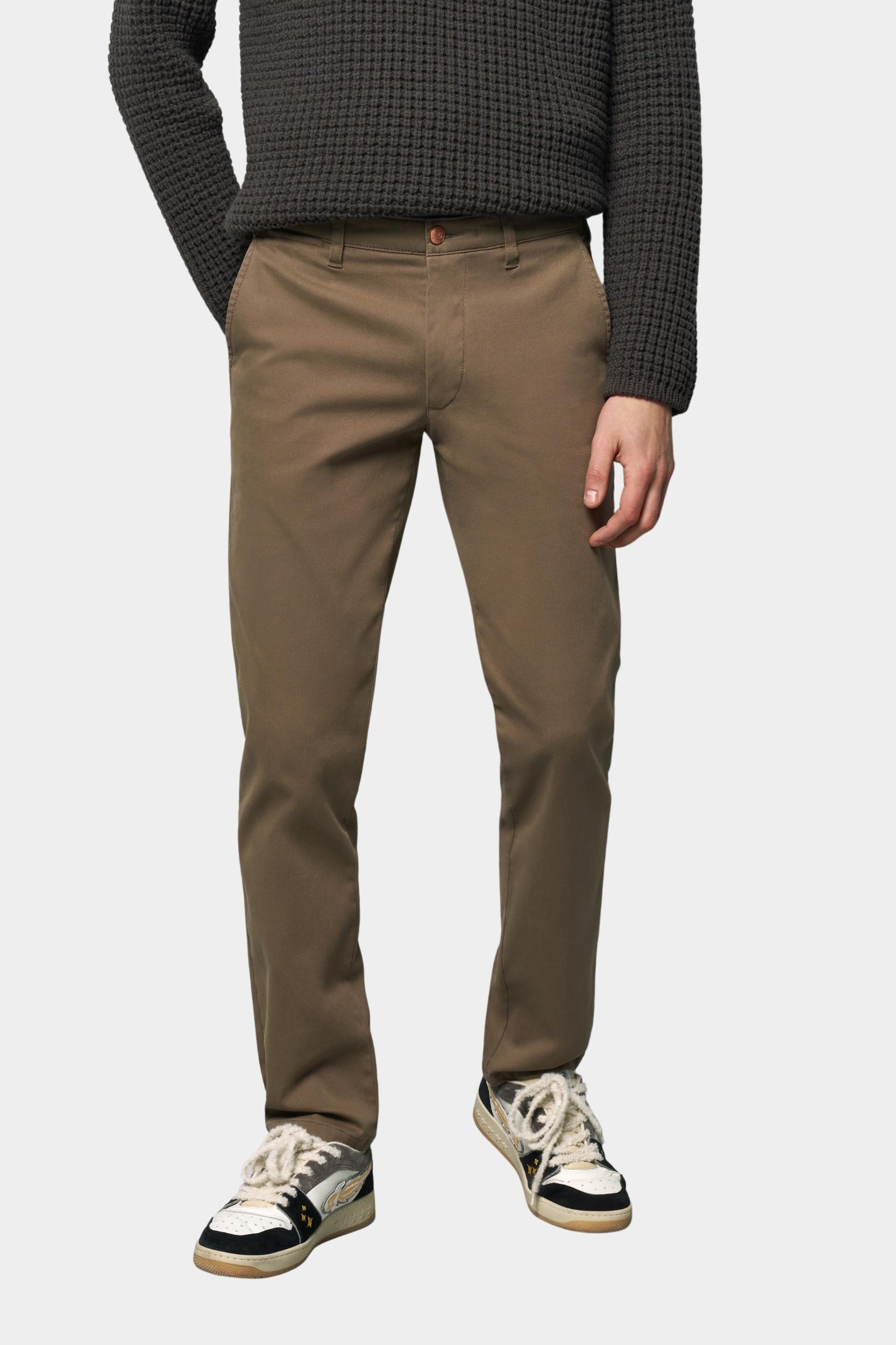 Meyer Katoenen Broek Beige CHINO Art.2-6187 3642618700/34