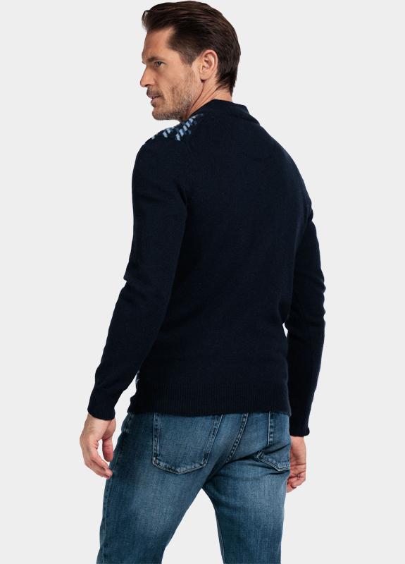 Baileys Half Zip Blauw Pullover 1/2 Zip  10gg, all-o 528431/675