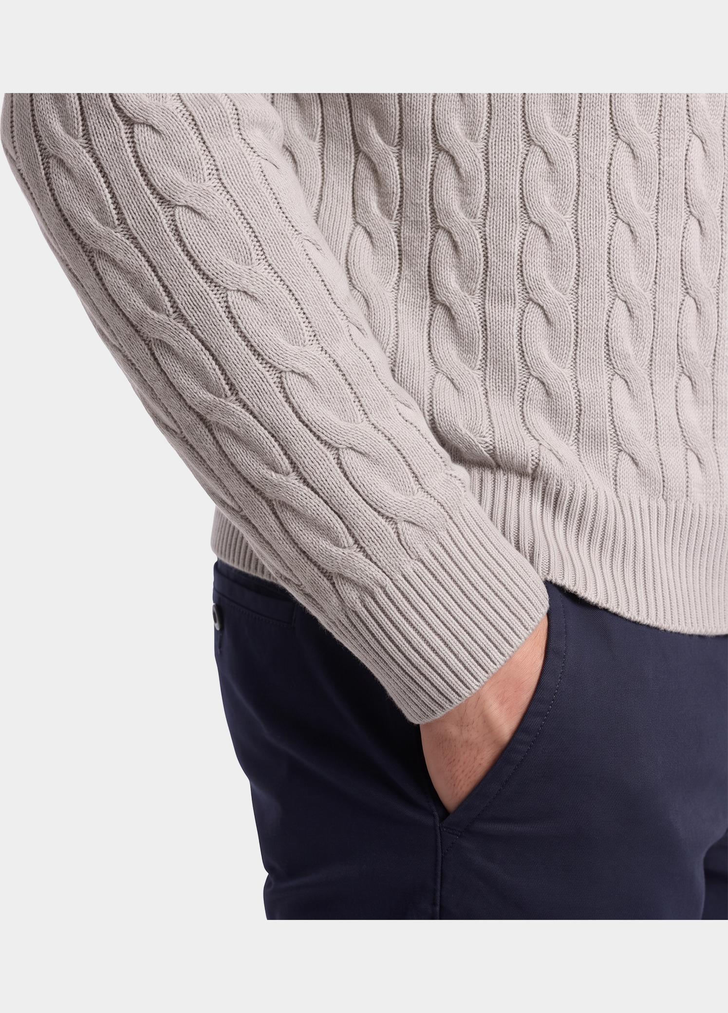 Bos Pullover heren Beige  1191/4 - Off White