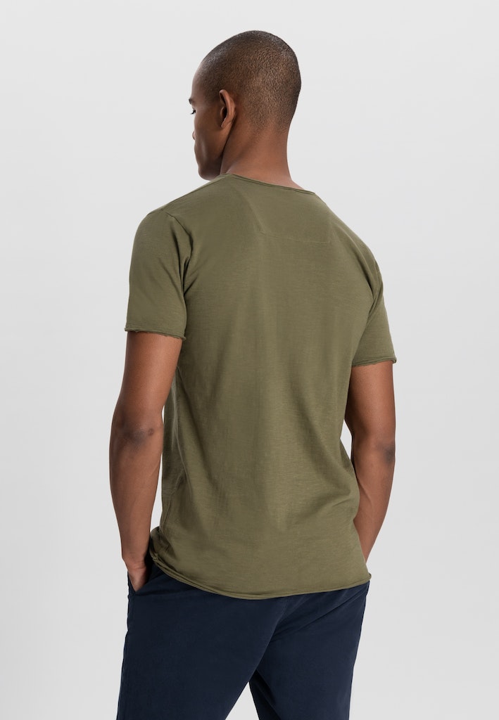 Dstrezzed T-shirt korte mouw Groen Stewart V-Neck Tee 202840-NOS/511