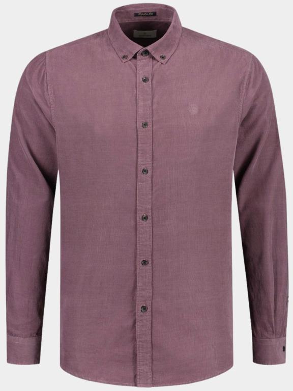 Dstrezzed Casual hemd lange mouw Roze Button down Shirt Babycord 303622/437