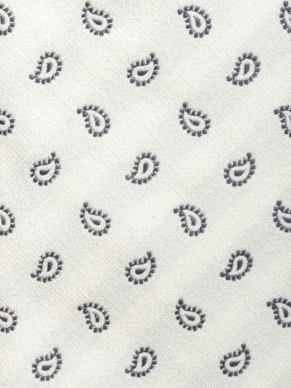 Profuomo Stropdas Wit TIE SILK TUSSAH WOVEN WHITE PPPA1A021B/2