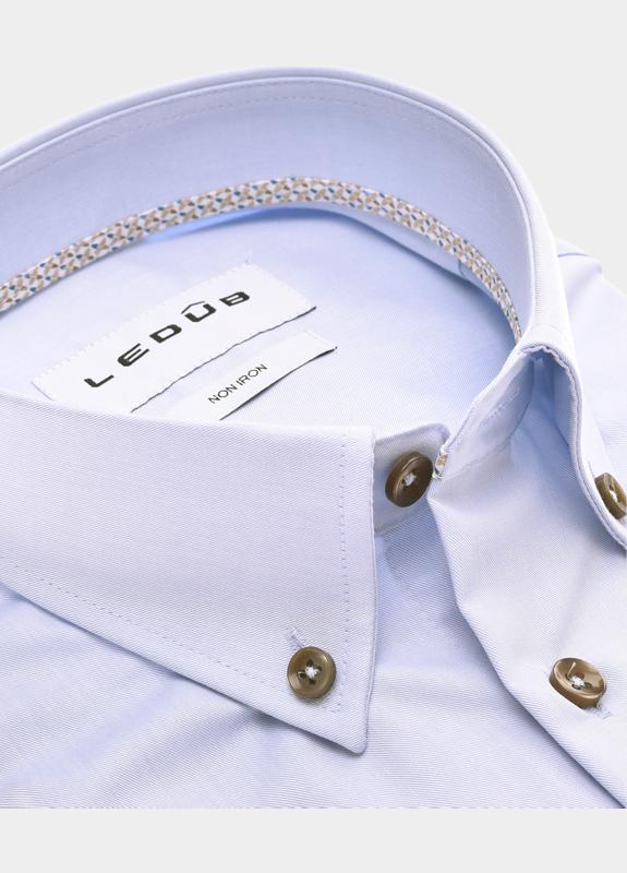 Ledub Business hemd korte mouw Blauw  0143286/120-630-000