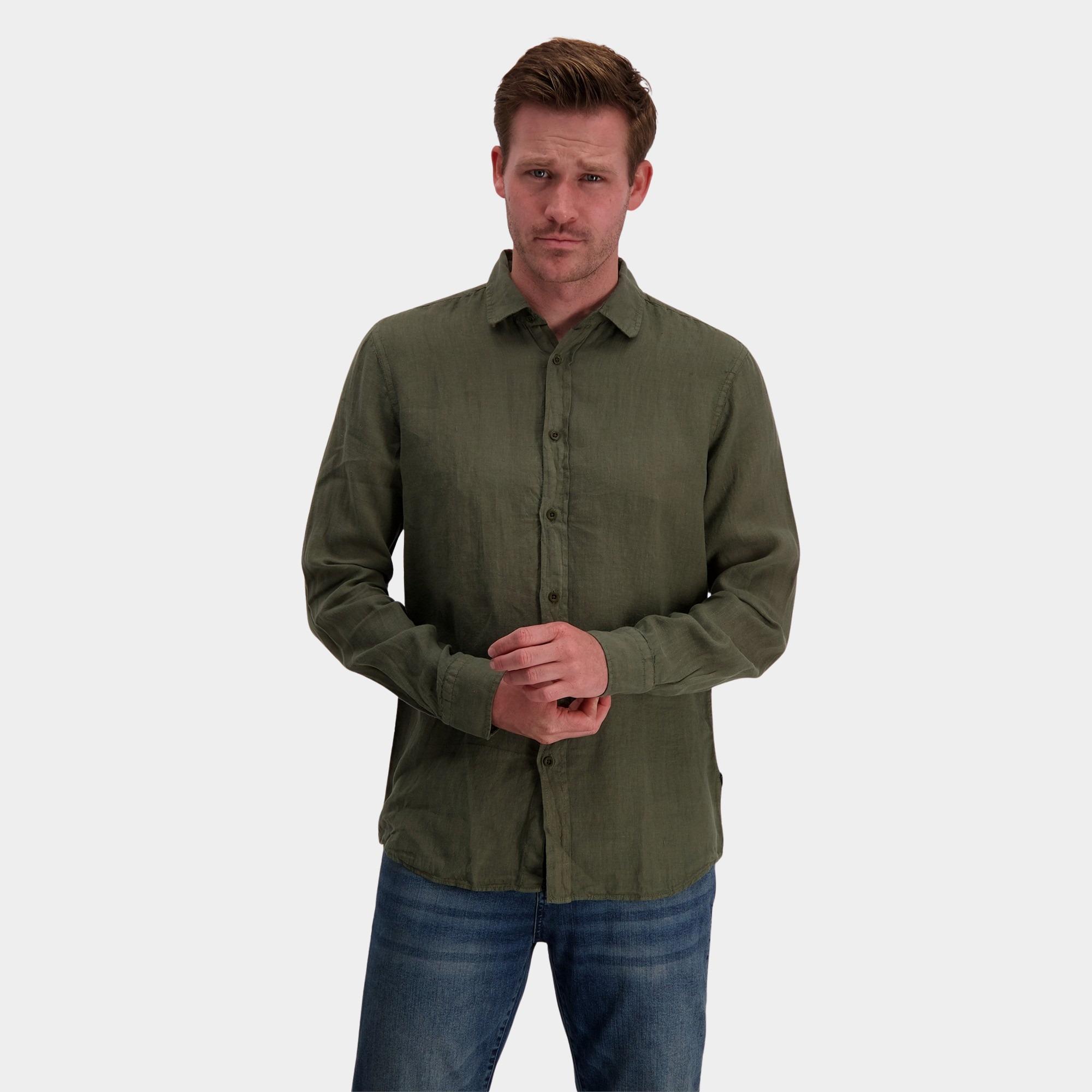 Cars Jeans Casual hemd lange mouw Groen LIONEL 46849/19