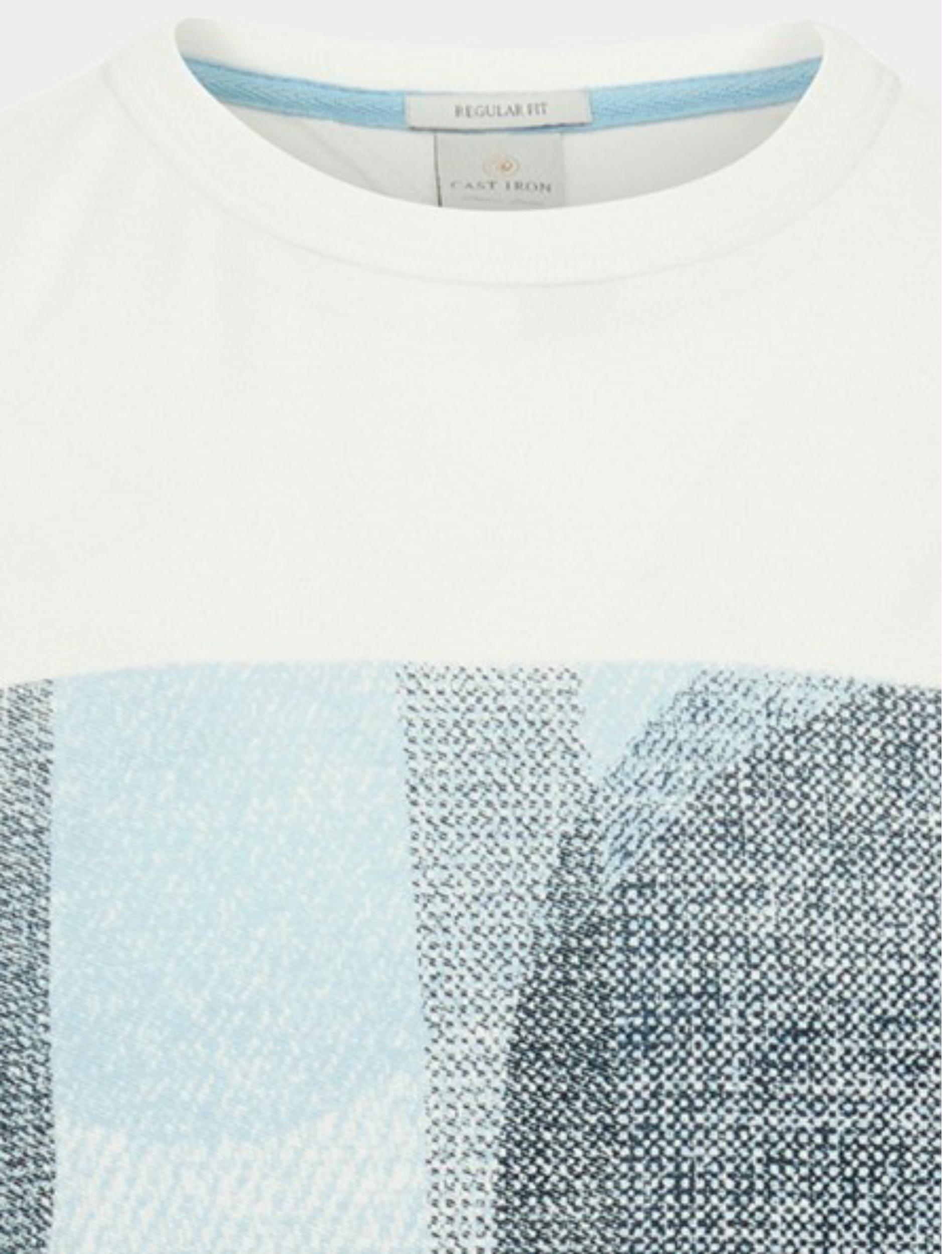 Cast Iron T-shirt korte mouw Wit Short sleeve r-neck regular f CTSS2302556/7002