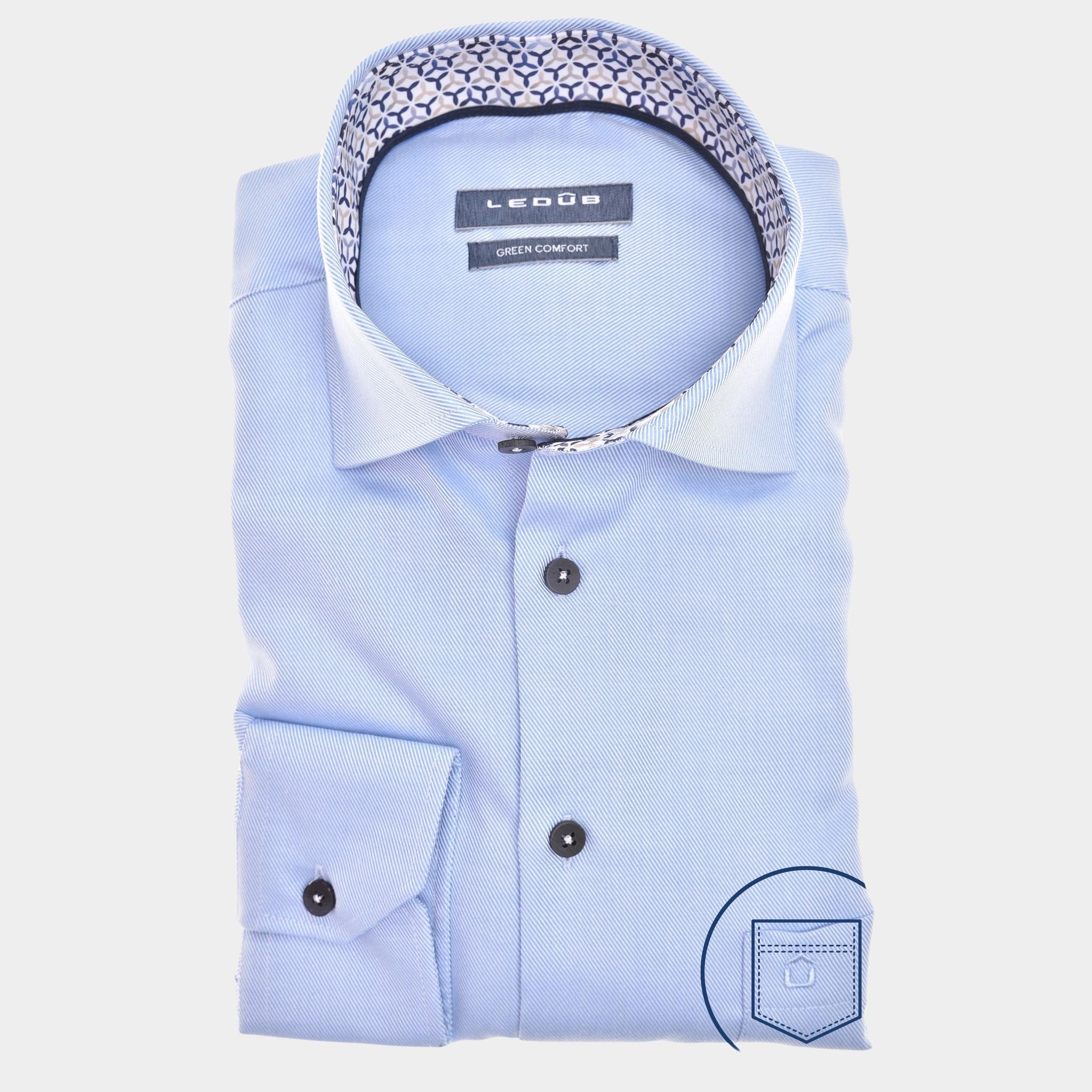 Ledub Business hemd lange mouw Blauw LE24227 MFN 5 0142480/130-911-190
