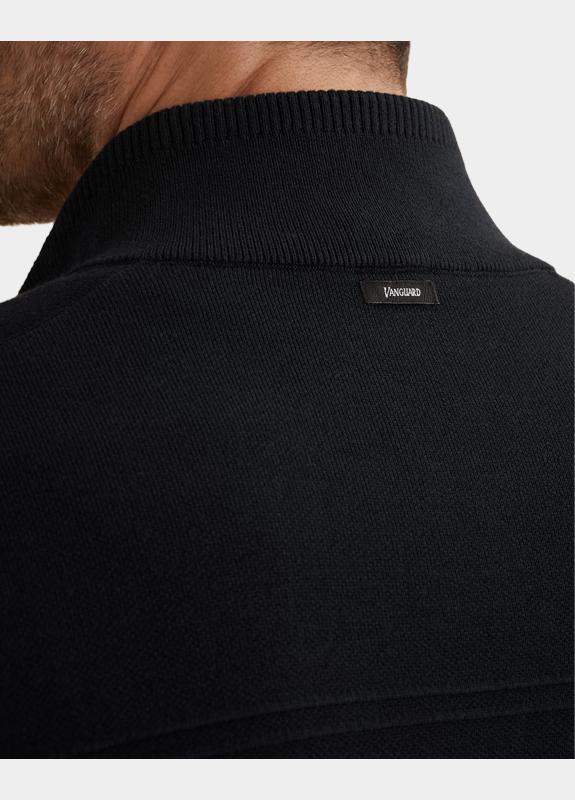 Vanguard Vest Blauw Zip jacket cotton modal bonde VKC2602354/5073