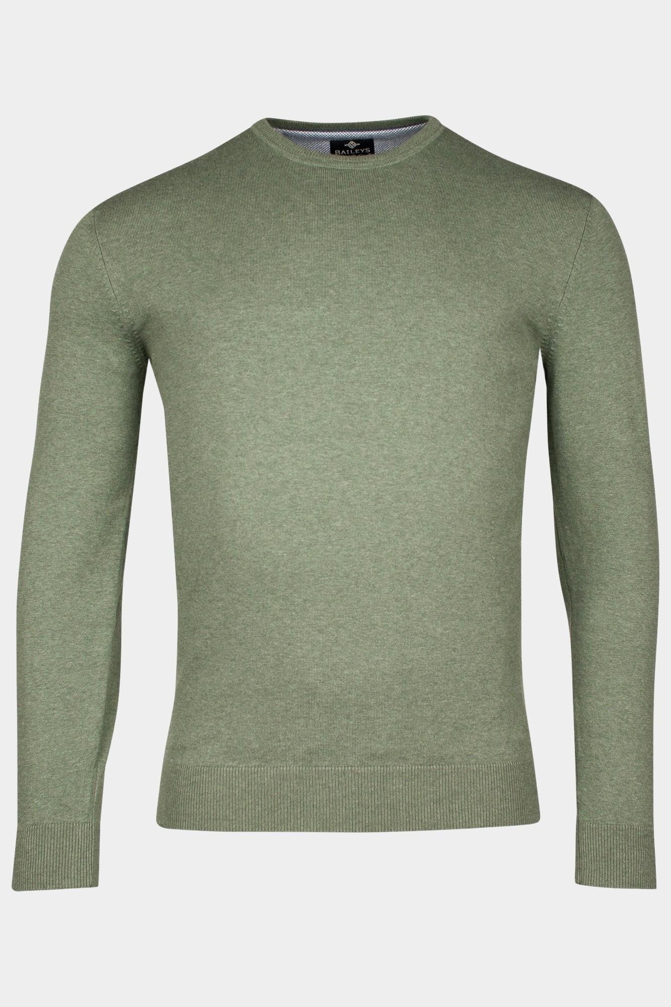 Baileys Pullover Groen Crew Neck Pullover  12gg sing 518200/745