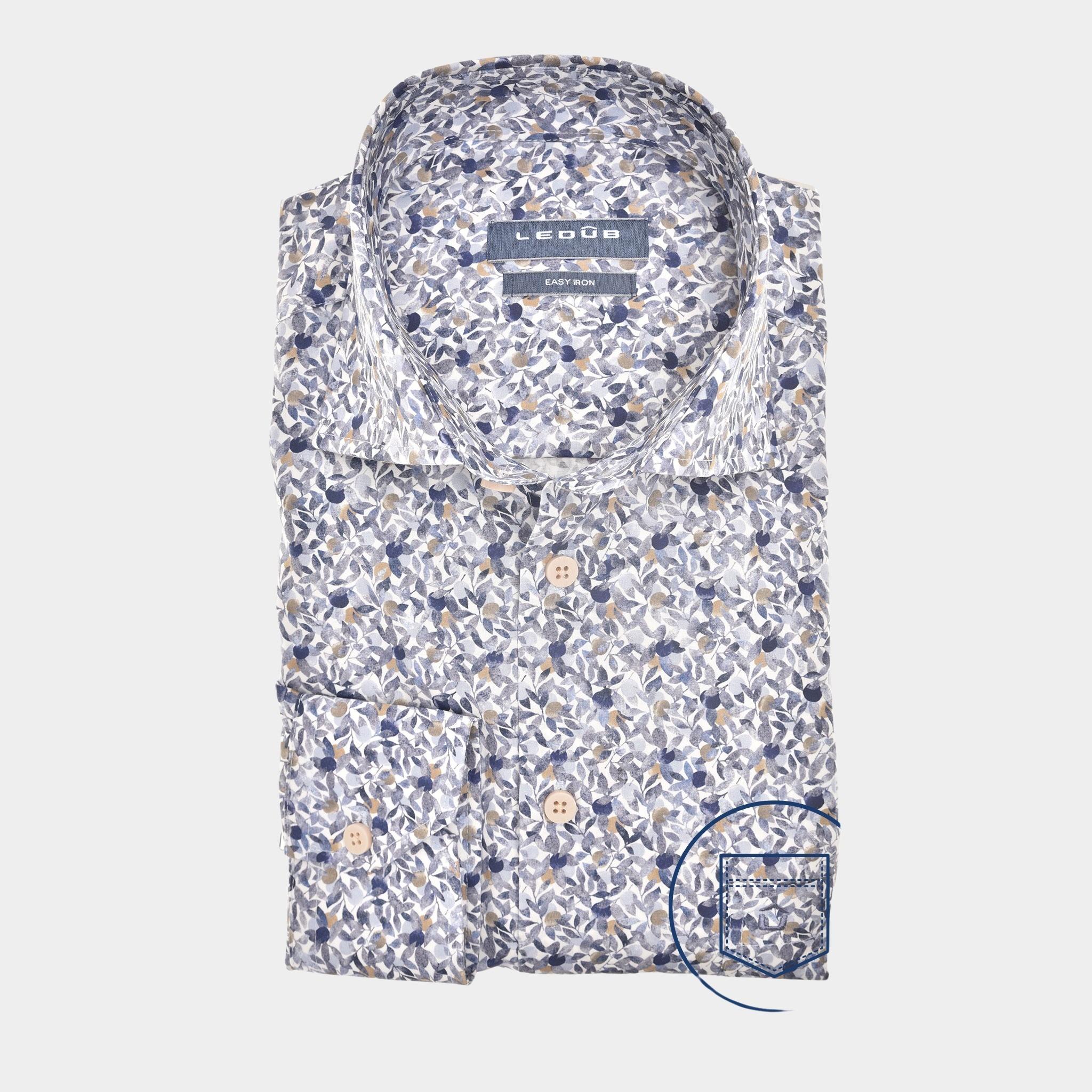 Ledub Business hemd lange mouw Grijs LE24201 MFN 5 0142395/161-000-000