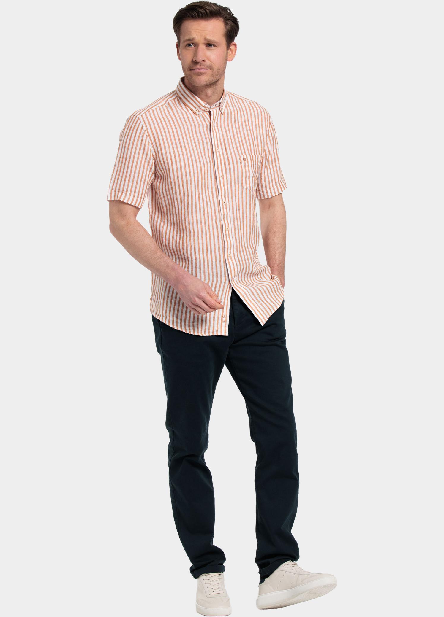 Giordano overhemd korte mouw heren Rood League, SS Button Down 416302/30